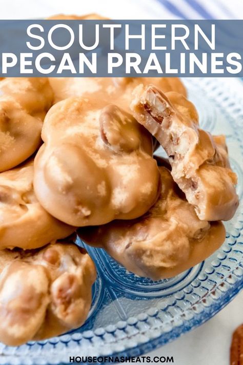 Pecan Praline Recipe, Southern Pecan Pralines, Pecan Pralines Recipe, Pralines Recipe, Pecan Candy, Praline Candy, Easy Toffee, Praline Recipe, Pecan Praline