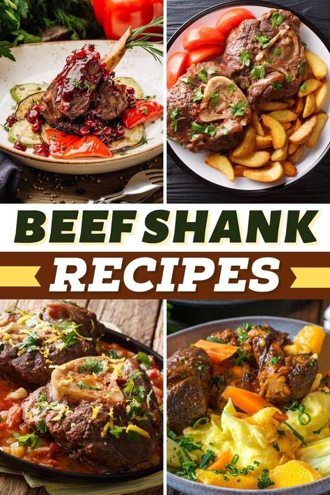 Try these beef shank recipes when you want to impress your guests! From osso bucco to stew to tacos, beef shanks make for some incredible meals. Grilled Beef Shank, Soup Shank Recipe, Shank Steak Recipes Beef, Beef Shank Steak Recipes, Cross Cut Shank Recipes, Slow Cooker Beef Shank, How To Cook Beef Shank Bone In, Shank Recipes Beef, Beef Shank Tacos