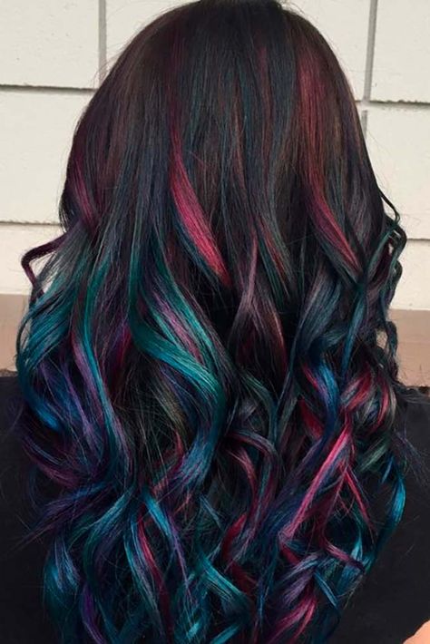 Colorful Locs for Upgrade Hairstyles picture1 Hairstyles Colour, Dyed Tips, Hair Dye Tips, Rainbow Hair Color, Hair Color Crazy, Hair Color Purple, Trendy Hair Color, Hair Color Blue, Trendy Hair