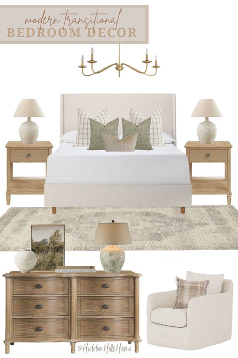 Bedroom decor mood board with neutral tones Neutral Bedroom Light Fixture, Bedroom Cream Furniture, Neutral King Bed, Light And Bright Primary Bedroom, Guest Room Mood Board, Cream Upholstered Bedroom Ideas, Cream Upholstered Bed Bedrooms, Cream And Wood Bedroom, Upholstered Tan Bed