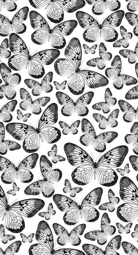 Black Butterflies Aesthetic, Kindle Background, Butterfly Wallpapers, Butterfly Tattoos On Arm, Black And White Wallpaper Iphone, Black Background Design, Butterfly Black And White, Android Wallpaper Dark, Beautiful Butterfly Pictures