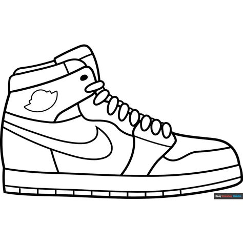 Free Jordan Shoe Coloring Page for Kids Printable Sneaker Template, Sneaker Template Free Printable, Nike Coloring Pages Free Printable, Shoe Coloring Pages Free Printable, Sneaker Coloring Pages Free Printable, Sneaker Coloring Page, Nike Shoes Coloring Pages, Nike Shoe Drawing, Cartoon Sneakers Drawing