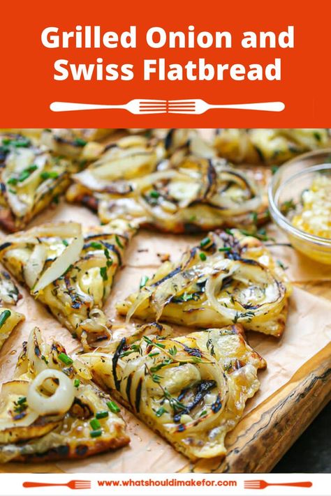 Grilled Onion, Grilled Flatbread, Cheese Flatbread, Healthy Family Dinners, Best Appetizer Recipes, Finger Foods Easy, Quick Appetizers, Grilled Onions, Summer Appetizer