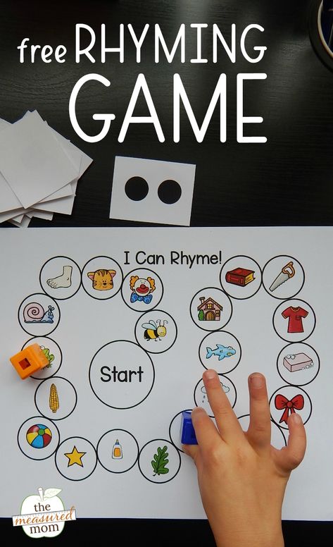 This simple rhyming game is perfect for young learners! Rhyming Activities Preschool, Rhyming Words Activities, Rhyming Games, Measured Mom, Megan Elizabeth, Phonological Awareness Activities, Phonemic Awareness Activities, Rhyming Activities, Preschool Literacy