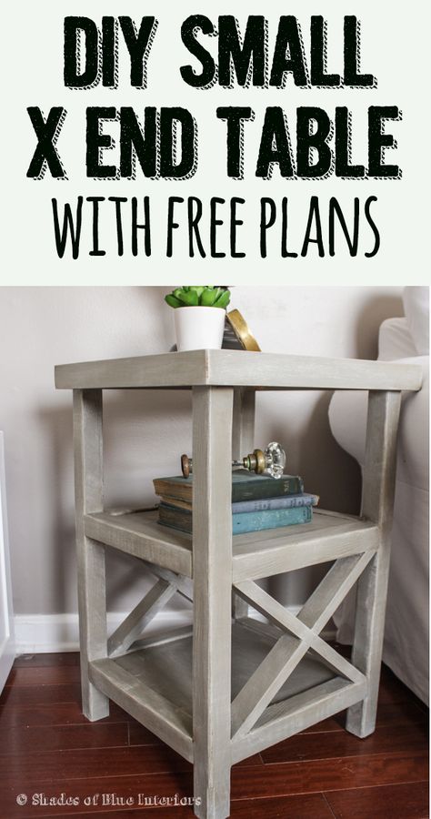 Diy Home Decor For Apartments, Diy Side Table, Diy End Tables, Foyer Design, Diy Holz, Night Stands, Free Plans, Woodworking Projects Diy, Diy Wood Projects