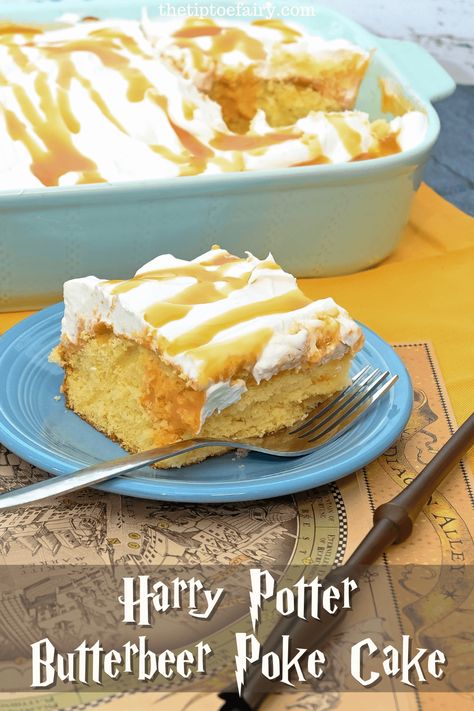 Butter Beer Cake Recipe, Harry Potter Desserts Easy, Hogwarts Food Ideas, Harry Potter Desert, Butter Beer Cake, Butterbeer Cake Recipe, Beer Cake Recipe, Difficult Recipes, Harry Potter Cakes