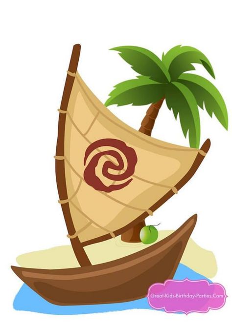 Moana Printables, Moana Party Invitations, Moana Boat, Moana Decorations, Moana Birthday Party Theme, Moana Theme Birthday, Festa Moana Baby, Moana Bebe, Happy Birthday Tag