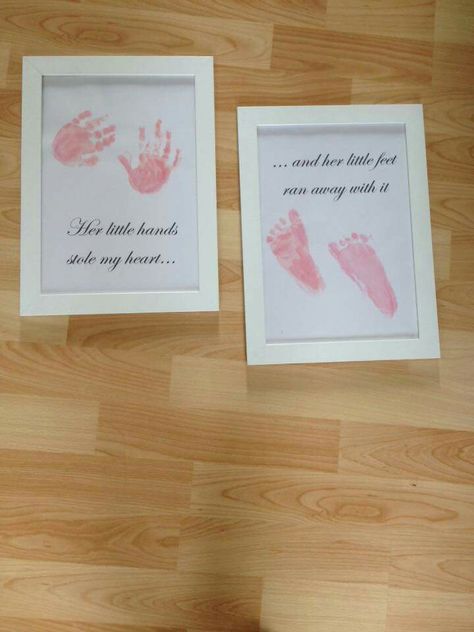 Baby Hand And Foot Prints, Murat And Hayat Pics, Baby Handprint, Nursery Room Inspiration, Foot Print, Baby Hands, Baby Memories, Print Frame