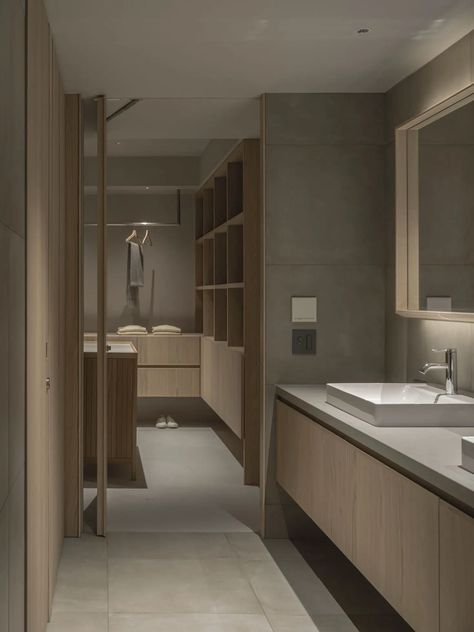 Japandi Style Bathroom, Keiji Ashizawa, Japandi Bathroom, Walking Closet, Scandinavian Bathroom, Space Projects, Interior Windows, Japandi Style, Style Bathroom