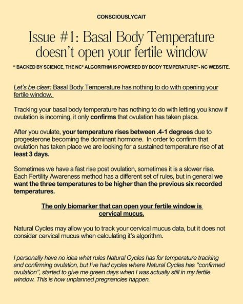 I get asked about Natural Cycles all the time & have heard enough unplanned NC babies that it is time to lay it all out for you. If you don’t want to be on birth control, I highly and I mean HIGHLY recommend learning a proper Fertility Awareness Method. If you aren’t practicing a method then you may not be using FAM in an effective pregnancy prevention/ pregnancy achieving type of way. The medical industry & the media may try to convince you that FAM is “too complicated” and it is “too har... Fertility Awareness Method Chart, Cycle Tracking, Fertility Awareness Method, Basal Body Temperature, Natural Cycles, Contraception Methods, Fertility Awareness, Hormone Health, Birth Control