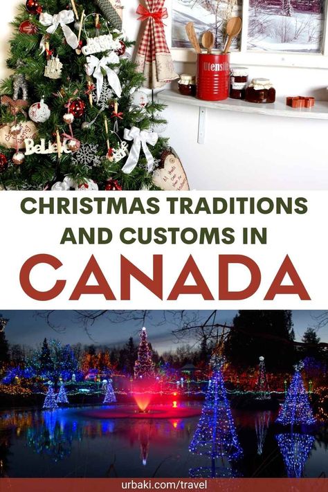 Christmas in Canada is celebrated in the same way as in other Western countries. As is the case around the world, December 25 is the official holiday in Canada, and many Canadians also take the afternoon off on the 24th (Christmas Eve) and also Boxing Day, which is celebrated on the 26th. Canada is a multicultural country, so many other holiday traditions besides Christian ones are observed in December and throughout the year. Hanukkah celebrations are widespread, especially in Toronto and... Canada At Christmas, Canadian Christmas Decorations, Canadian Christmas Tree, French Canadian Christmas Traditions, Banff Canada Christmas, Vancouver Canada Christmas, Quebec City Canada Christmas, Christmas In Canada, Canadian Christmas