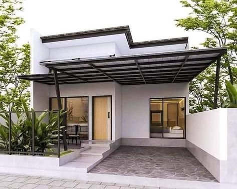 Small Mezzanine House Design, Mezzanine House Design, Home Designs Exterior, Modern Small House Design, Small House Design Exterior, Simple House Design, Modern House Facades, Minimal House Design, Small House Design Plans