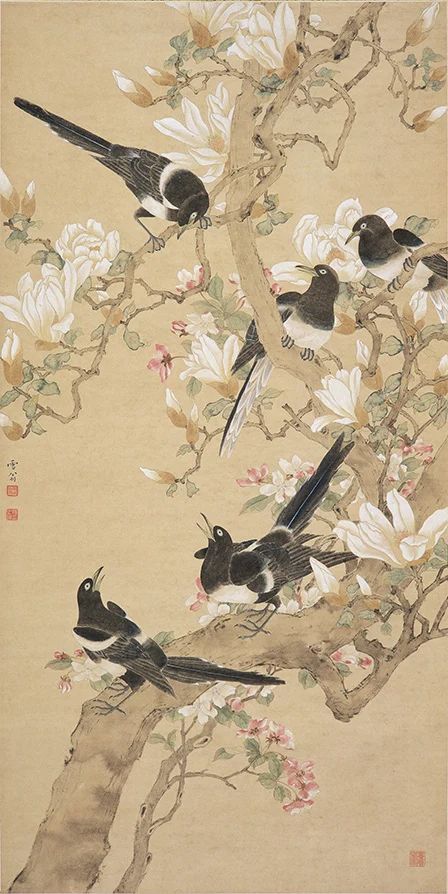 Chinese Painting Flowers, Chinese Wallpaper, Chinese Artwork, Chinese Paintings, Chinese Art Painting, Bird And Flower, Japanese Art Prints, Asian Painting, Antique Illustration