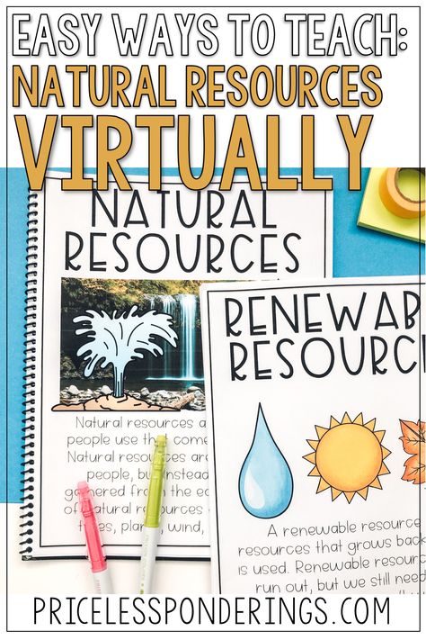 Your class will love these natural resources activities. They are fun hands on activities perfect for your second grade geography class. Click the picture to learn more! Renewable Resources Activities, Second Grade Geography, Nonrenewable Resources Activities, Natural Resources Lesson, 2nd Grade Geography, Natural Resources Activities, Second Grade Science, Geography Activities, 4th Grade Social Studies