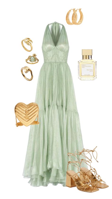 Sage Green Dress Outfit, Sage Green Homecoming Dress, Dreamy Aesthetic Fashion, Green Homecoming Dress, Green Dress Outfit, Dreamy Aesthetic, Sage Green Dress, Green Homecoming Dresses, Easy Trendy Outfits