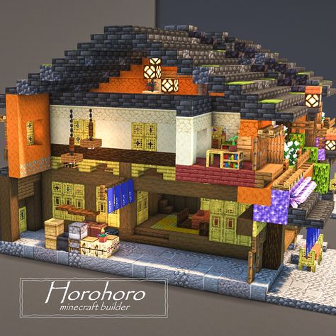 Horohoro (@horohoro_minecraft) • Instagram photos and videos Horohoro Minecraft, Minecraft Ideas To Build, Minecraft Buildings, Minecraft Builds, Minecraft Ideas, Minecraft Houses, Minecraft, Gaming, Instagram Photos