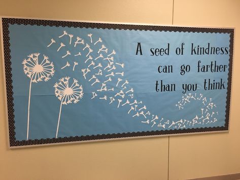 Hallway Bulletin Board Ideas, Catholic Bulletin Boards, Unique Hallway, Motivational Bulletin Boards, Counseling Bulletin Boards, Inspirational Bulletin Boards, Hallway Bulletin Boards, Office Bulletin Boards, Kindness Bulletin Board