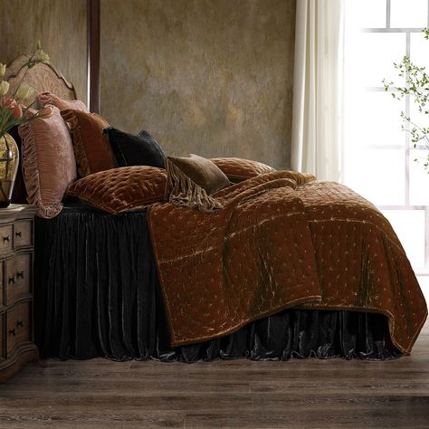 PRICES MAY VARY. 30% Nylon, 70% Rayon SUPER KING SET: 3 Piece set includes (1) Bedspread (78"x80" + 33" drop) and (2) Pillow Shams (21"x34"). INSPIRED DESIGNS: At HiEnd Accents, we create bedding and home decor that’s part wow factor, part comfort, and all you. Our creative team travels the world to find inspiration and translates it into original designs across a wide range of styles - including coastal, boho, farmhouse, and modern - that you won’t find anywhere else. QUALITY MATERIALS: From du Modern Traditional Style, Velvet Bedspread, Romantic Bed, Bad Inspiration, Velvet Quilt, Velvet Bed, Sweet Delights, Bedding Stores, Living Room Shop