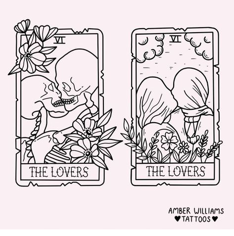 Tarot Major Arcana Cards, Tarot Card Tattoo The Lovers, The Lovers Tarot Card Tattoo Simple, Tarot The Lovers, Lace Thigh Tattoos, Tattoo Mafia, Learning Tarot, Cherub Tattoo, Tarot Card Tattoo