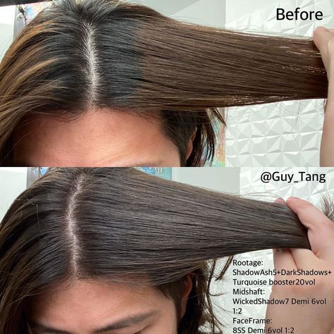 Guy Tang® on Instagram: “HairBesties, I finally did my hair color retouch on myself. This regrowth you see on my rootage and brassy ends is from being in…” Guy Tang Hair Color Formulas, Guy Tang Hair Color, Guy Tang Hair, Hair Dye Videos, Hair Formulas, Hair Color Guide, Bob Blonde, Brown Ombre Hair, Guy Tang