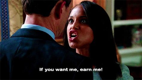 "If you want me, you have to earn me.".. Hell yes and I don't mean with $$$ Scandal Quotes, Olivia And Fitz, Glee Quotes, Scandal Abc, Zodiac City, Olivia Pope, Kerry Washington, Badass Women, Tv Quotes