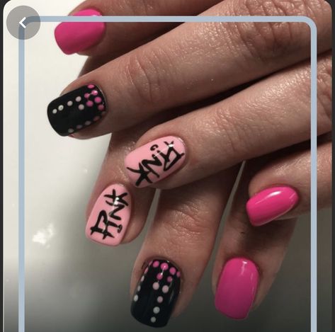 Pink Concert Nails, Rock Concert Nail Ideas, Concert Nails Ideas, Pink In Concert, Pink Pride, Rock Nails, Concert Nails, Pink Concert, Concert Style