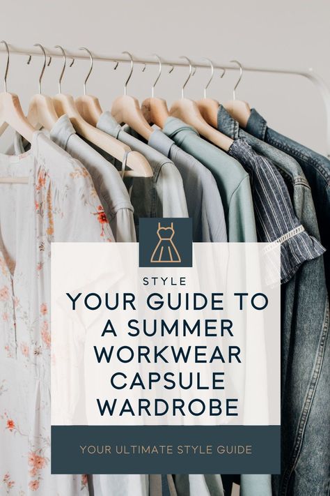 Your ultimate guide to a summer workwear capsule wardrobe. Plus, business casual summer outfit ideas for women. Summer Workwear Capsule Wardrobe, Office Capsule Wardrobe Summer, Summer Work Capsule Wardrobe Business Casual, Summer Business Casual Capsule Wardrobe, Summer Workwear Capsule, Summer Workwear Women, Work Capsule Wardrobe Business Casual, Plus Business Casual, Capsule Wardrobe Summer Work