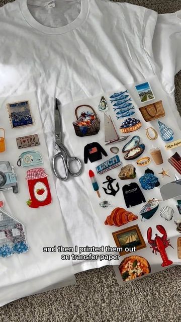 ashley watson on Instagram: "made myself my dream graphic tee ⛵️🇺🇸🦞🐚🪻🧺⚓️🛁⛵️🛶   #diy #diycrafts #diyprojects #diygraphictee #graphictees" Diy Graphic Tee Ideas, Fabric Markers Diy T Shirts, Graphic Tee Ideas, Diy Graphic Tee, Diy Marker, Tee Ideas, Creative Stuff, Fabric Markers, T Shirt Diy