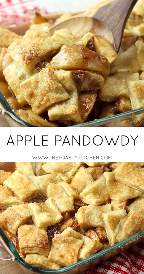 Apple Pandowdy by The Toasty Kitchen #apple #pandowdy #applepie #puffpastry #dessert #recipe #easydessert #pandowdy #fall #thanksgiving #christmas Fall Dessert Recipes Apple, Apple Pandowdy, American Dessert, Apple Recipes Easy, Apple Dessert Recipes, Thanksgiving Food Desserts, Fall Dessert Recipes, Puff Pastry Recipes, Apple Pie Recipes