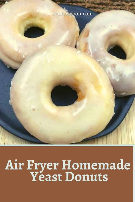 Donuts No Yeast, Donuts Air Fryer, Air Fryer Doughnut Recipe, Making Yeast, Donuts From Scratch, Air Fryer Desserts, Donuts Gluten Free, Donuts Homemade, Air Fryer Donuts