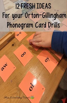 12 Fresh Ideas for Your Phonogram Card Drills while using the Orton-Gillingham approach: Ideas for the visual drill and auditory drill. Use for the Orton-Gillingha three part drill. #ortongillingham Phonograms Activities, Phonogram Activities, Orton Gillingham Games, Orton Gillingham Organization, Phonogram Cards, Orton Gillingham Activities, Multisensory Phonics, Orton Gillingham Lessons, Multisensory Teaching