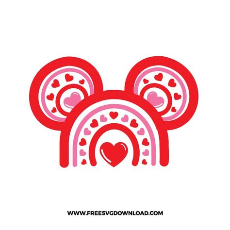 Silhouette Cameo Vinyl, Valentine Svg Files, Mickey Love, Rainbow Svg, Happy Hearts Day, Disney Valentines, Free Clipart Images, Alphabet Wallpaper, Valentine Svg