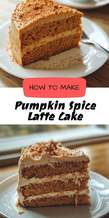 Indulge in Pumpkin Spice Latte Cake – the ultimate fall dessert! Enjoy a moist and flavorful cake made with pumpkin, brewed coffee, and warm spices, topped with creamy cream cheese frosting. Perfect for cozy gatherings or a sweet treat with your morning coffee! #PumpkinSpice #FallBaking #DessertLovers Pumpkin Latte Cupcakes, Pumpkin Spice Latte Cake, Latte Cake, Holiday Dessert Recipes, Festive Desserts, Winter Desserts, Pumpkin Latte, Brewed Coffee, Fall Dessert