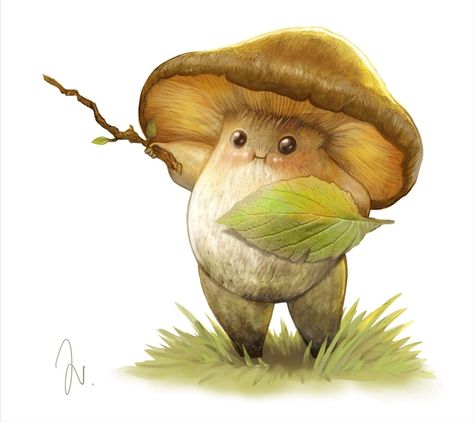 Mushroom Knight, Fifth Dimension, Lucas Arts, Character Design Challenge, Dnd Monsters, The Mushroom, Design Challenge, Creature Concept Art, Creature Concept