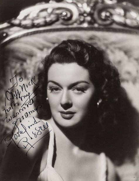 50 Glamorous Photos of Rosalind Russell in the 1930s and Early ’40s ~ Vintage Everyday Gail Russell, Hollywood Women, Rosalind Russell, Loretta Young, Classic Glamour, Dramatic Style, Classic Movie Stars, Classic Actresses, Film Stars