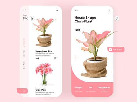 Plant Mobile, Web App Ui Design, Dashboard Interface, Ui Design Dashboard, Flower App, Ui Design Trends, Photo Frame Design, Dark Theme, Ux Design Inspiration