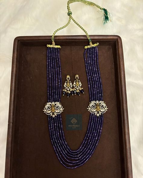 Jade Mala Violet Colour With Temple Art Pieces Curated to add elegance to your style and collection. Dm to order. #PearlLove #JadeJewelry #GemstoneJewelry #MalaNecklace #JewelryAddict #StatementJewelry#JewelryDesigner #HandmadeJewelry #PittiPearlsBySP #PearlJewelry #JadeBeads #VictorianJewelry #PreciousStones #SemiPreciousJewelry #HandcraftedJewelry #ElegantAccessories #CrystalJewels #JewelryWithStyle #LuxuryJewelry #PearlsOfElegance #CustomJewelryDesign #JewelryAddict #PearlAccessories #Art... Amethyst Beads Necklace Indian, Luxury Sapphire Gemstone Beads Necklaces, Luxury Onyx Gemstone Beaded Necklaces, Luxury Gemstone Beaded Amulet Necklaces, Jade Mala, Luxury Lapis Lazuli Beaded Necklaces, Violet Colour, Pearl Love, Pearl Accessories