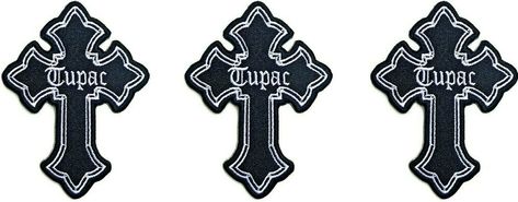 Cross Patch, Tupac Shakur, Hip Hop Rap, Tupac, Iron On Patches, Rap, Darth Vader, Hip Hop, Thread