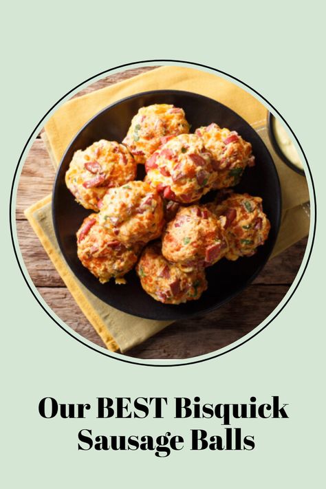 You’ll love the savory and comforting flavors of Bisquick sausage balls. These tiny snacks are perfect for a party or just a quick snack on the go. Plus, they’re easy to make with just a few simple ingredients.  Most of us first had these tasty little nuggets of goodness at holiday parties when we were growing up. Sausage balls were a favorite appetizer or party food in most homes at one time, and they’ve recently made a comeback. Sausage Balls Bisquick Pimento Cheese, Bisquick Sausage Balls, Best Spaghetti Squash Recipes, Bisquick Sausage, Sausage Balls Bisquick, Snack On The Go, Sausage Balls Recipe, Pork Breakfast Sausage, Bisquick Recipes