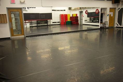 Dance Studio Floor, Warehouse Plan, Dance Nation, Dance Studio Design, Dance Studio Owner, Ballet Studio, Dance Rooms, House Dance, Desired Reality