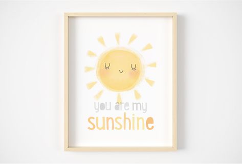 You are my sunshine nursery print, neutral nursery decor, nursery wall art, kids wall art, nursery art, hello sunshine, sunshine print, baby Unique Nursery Decor, Sunshine Nursery, Safari Nursery Wall Art, Baby Nursery Prints, Sunshine Print, Kids Room Poster, Unique Nursery, Nursery Decor Neutral, Wall Art Unique