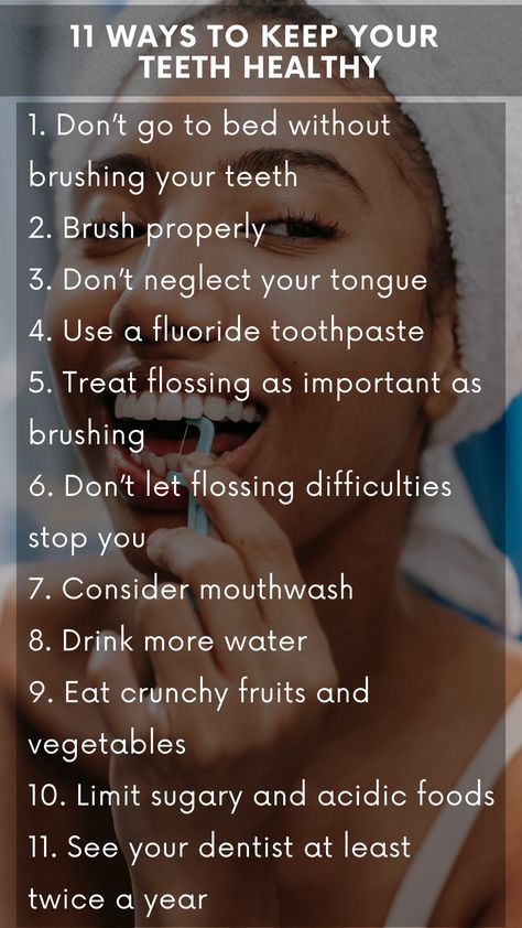 Achieving healthy teeth takes a lifetime of care. Even if you’ve been told that you have nice teeth, it’s crucial to take the right steps every day to take care of them and prevent problems. This involves getting the right oral care products, as well as being mindful of your daily habits. #healthtips #teeth #healthyteeth How To Take Better Care Of Your Teeth, How To Have Healthy Teeth, How To Get Rid Of Plaque On Teeth, To Go Breakfast, Supplements For Hair Growth, Dental Health Week, Supplements For Skin, Remineralize Teeth, Good Vitamins For Women