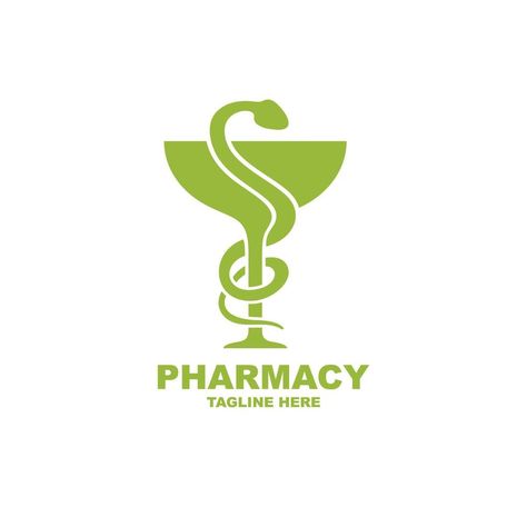 Pharmacy logo design vector. Medical logo vector Pharmacy Logo Design Ideas, Pharmacy Logo Design Creative, Chinese Cocktail, Logo Pharmacy, Pharmacy Logo, Logo Pdf, Pharmacy Decor, Green Logo Design, Logo Design Mockup