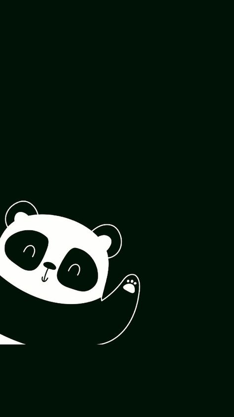 Panda Wallpaper Cute Black, Wallpaper Jam, Smartwatch Wallpaper, Hand Pic, Girl Hand, Watch Wallpaper, Cute Cartoon Wallpapers, Smartwatch, Black Background