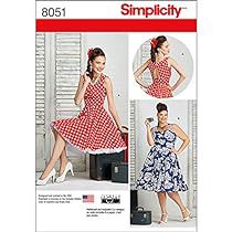 Plus Size Rockabilly, Style Dress Patterns, 1950s Vintage Fashion, Mimi G Style, Sundress Pattern, 50s Retro, Simplicity Dress, Full Skirts, Pin Up Dresses