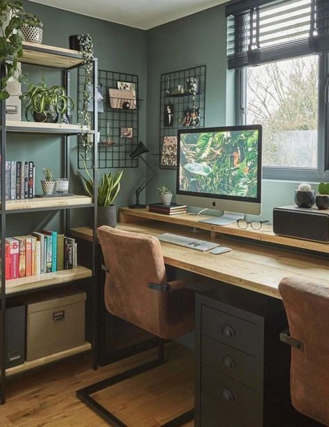 26 Inspiring Ways to Repurpose a Spare Bedroom - Bob Vila Cozy Home Office, Spare Bedroom, Home Office Setup, Home Office Space, A Desk, Home Office Design, Design Case, New Room, 인테리어 디자인