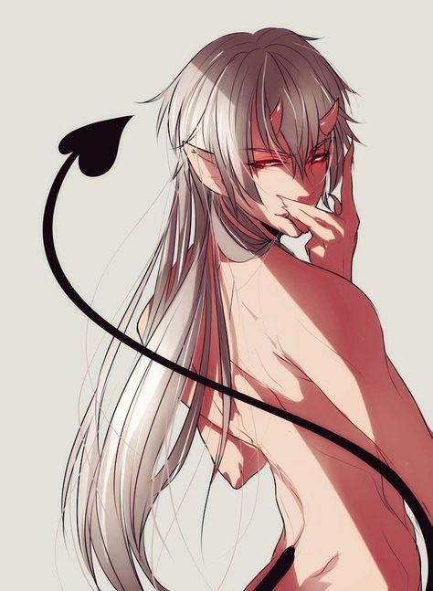 Incubus Demon, Anime Boy Long Hair, X Male Reader, Roleplay Characters, Incubus, Cool Anime Guys, Fantasy Male, Random Anime, Mythical Creatures Art