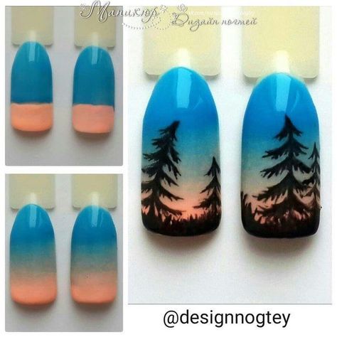 Sponge Nail Art, Ongles Gel French, Nail Art Noel, Unghie Sfumate, Animal Nail Art, Nail Drawing, Fall Nail Art Designs, Nail Art Techniques, Gel Nails Diy