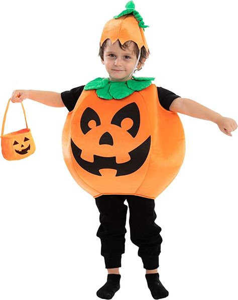 Halloween Couture, Kids Pumpkin Costume, Pumpkin Basket, Halloween Infantil, Pumpkin Halloween Costume, Pumpkin Costume, Unique Halloween Costumes, Halloween Inflatables, Halloween Costume Contest