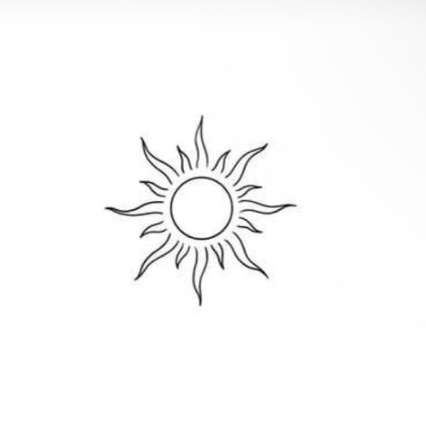 Sun Tattoos Simple, Sun Drawings Easy, Sun Tattoo Outline, Sun Design Tattoo, Half Sun Tattoo Design, Small Tattoo Ideas Sun, Sun Outline Tattoo, Sun Tattoo Designs For Men Unique, Sun Beach Tattoo